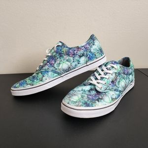 Vans Off The Wall Multicolor Floral Print Sneaker Shoes Women's Size 9